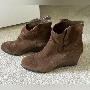 Lucky Brand Suede Ankle Boots-USED BUT GREAT CONDITION- Size 7.5